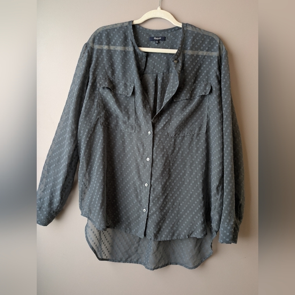 Madewell Blouse L Gray
